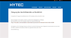 Desktop Screenshot of hytec.de